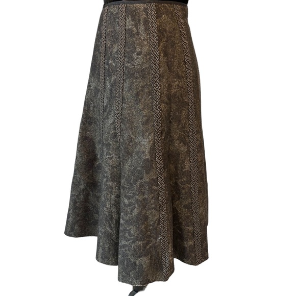 Elie Tahari Silk Detailed Full Skirt - Picture 2 of 10